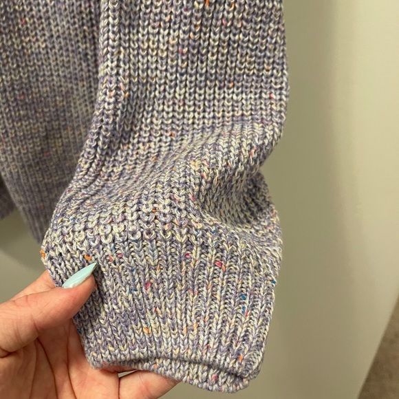 Lavender Oversized Knit Sweater - Picture 4 of 4